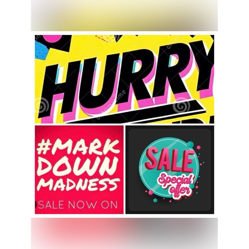 Multicolor Promotional Poster Set - Bright Pink, Yellow & Teal Sale Graphics